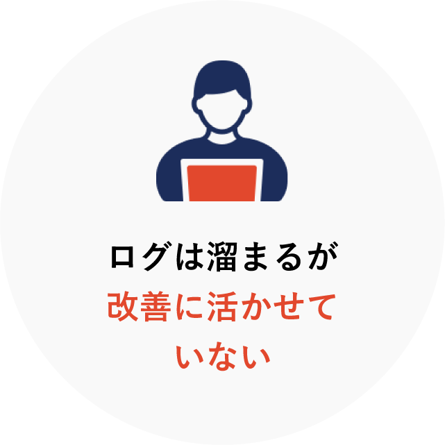 ログは溜まるが、改善に活かせていない